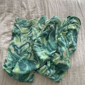 Green swirly jaded London pants